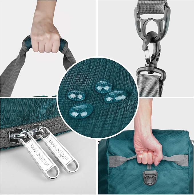 WANDF Foldable Travel Duffel Bag 60-120L Duffle Carry on for Women and Men-StrideForce Fitness