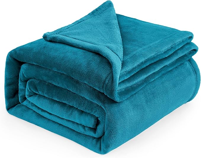 Bedsure Fleece Blankets King Size Teal - Bed Blanket Soft Lightweight Plush Cozy Fuzzy Luxury Microfiber, 108x90 inches-StrideForce Fitness