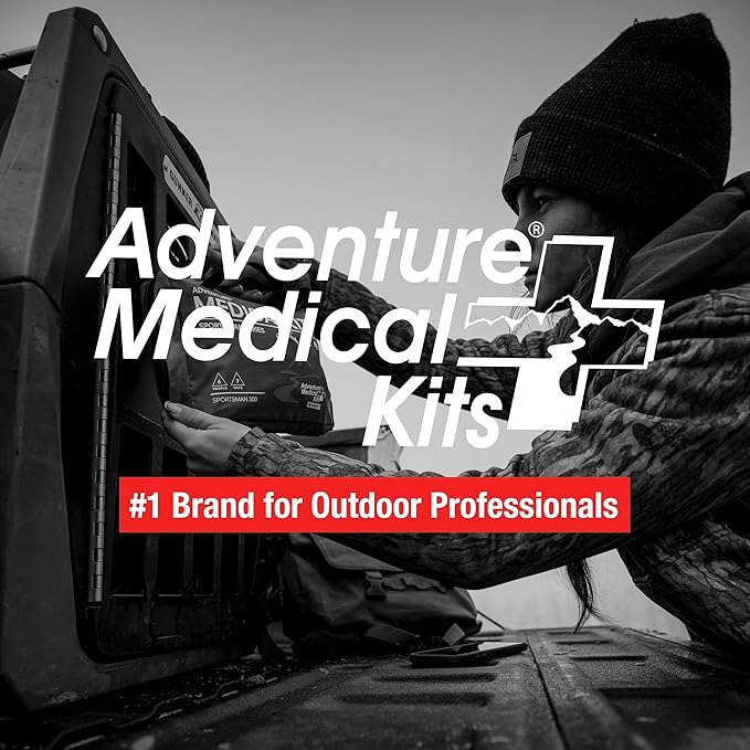Adventure Medical Kits Sportsman Series Medical Kit - 300 - First Aid Kit for Camping, Hiking, Hunting & More - For 6 People for 7 Days - Includes Bandages, Medicine, Guide Book & More-StrideForce Fitness