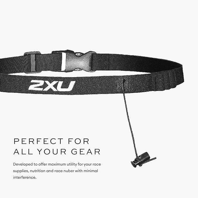 2XU Unisex Race Belt with Loops-StrideForce Fitness