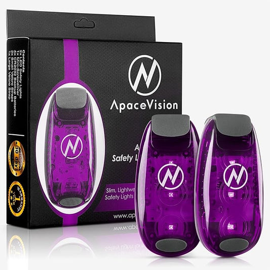 LED Safety Light (2 Pack) - Clip On Strobe/Running Lights for Runners, Dog, Bike, Walking, Boat, Kayak, Stroller and More - High Visibility Accessories for Your Reflective Gear, Bicycle-StrideForce Fitness