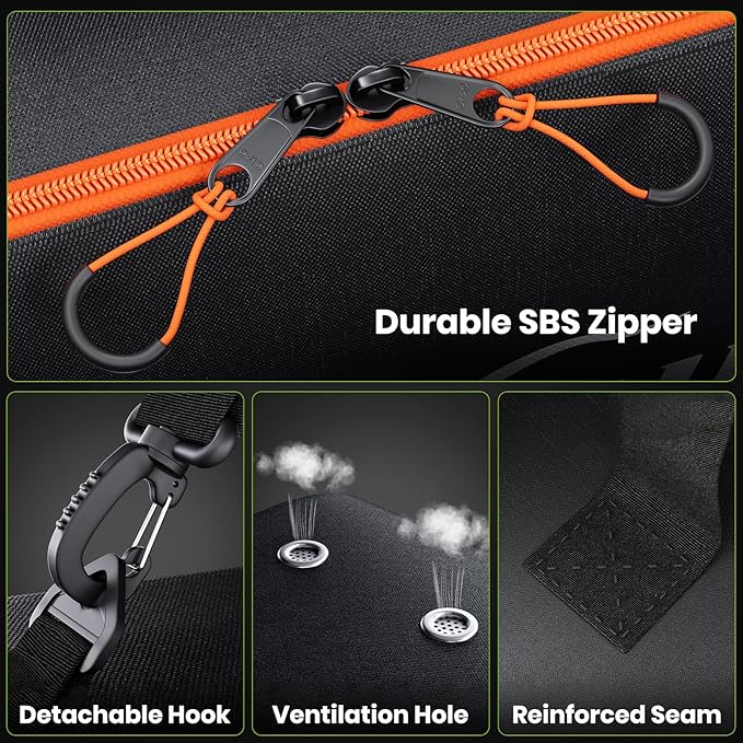 Padded Snowboard Bag, Waterproof Snowboard Travel Bags for Air Travel Flying - 1680D Reinforced, with Mesh Pocket, Ski Pole Pocket-StrideForce Fitness