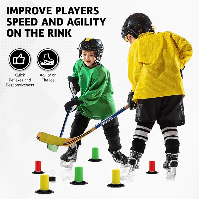 The Snake Trainer - Lightweight Stickhandling Training Tool - Hockey Training Equipment for Puck Control, Reaction Time and Coordination - Portable, Durable and Adjustable-StrideForce Fitness