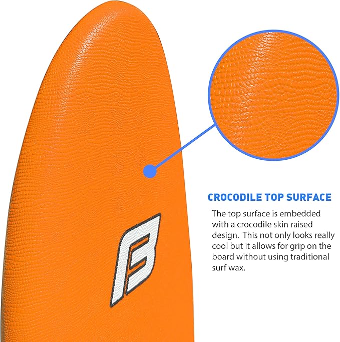 4'10" FUNBOARD Beginner Learning Softboard Surfboard Foam-StrideForce Fitness