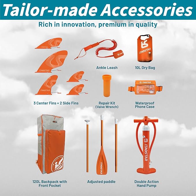 Joy 8'×29"/11'×35" Inflatable Paddle Board for Kids, One-Stop Premium SUP Accessories, Stand Up Paddle Board for More Balance, Tailored Fins for More Fun-StrideForce Fitness