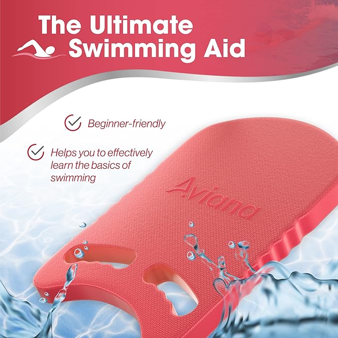 Kickboard Adult & Youth Swim Buoy Aid Leg Kick Exercise Training Float for Swimming Pool or Open Water Foam Equipment | High Buoyancy | Non-Slip | EVA Material & BPA Free-StrideForce Fitness