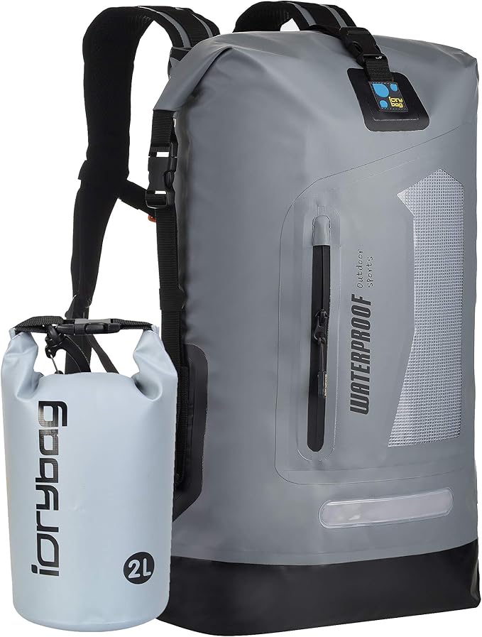 IDRYBAG Waterproof Backpack for Men 20L/30L/40L, Floating Dry Bag Kayak, Dry Backpack Hiking-StrideForce Fitness