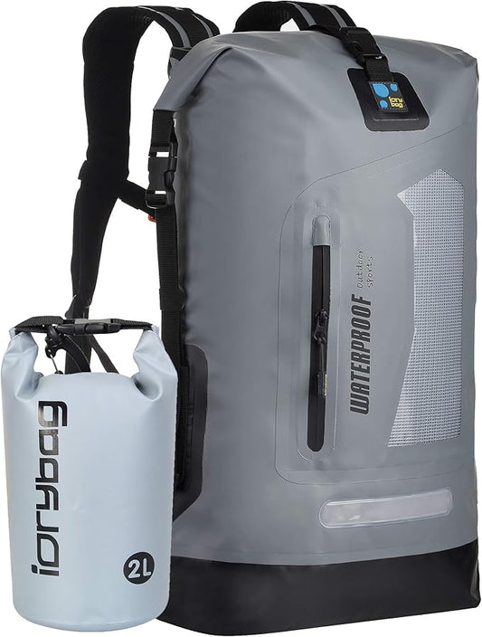 IDRYBAG Waterproof Backpack for Men 20L/30L/40L, Floating Dry Bag Kayak, Dry Backpack Hiking-StrideForce Fitness