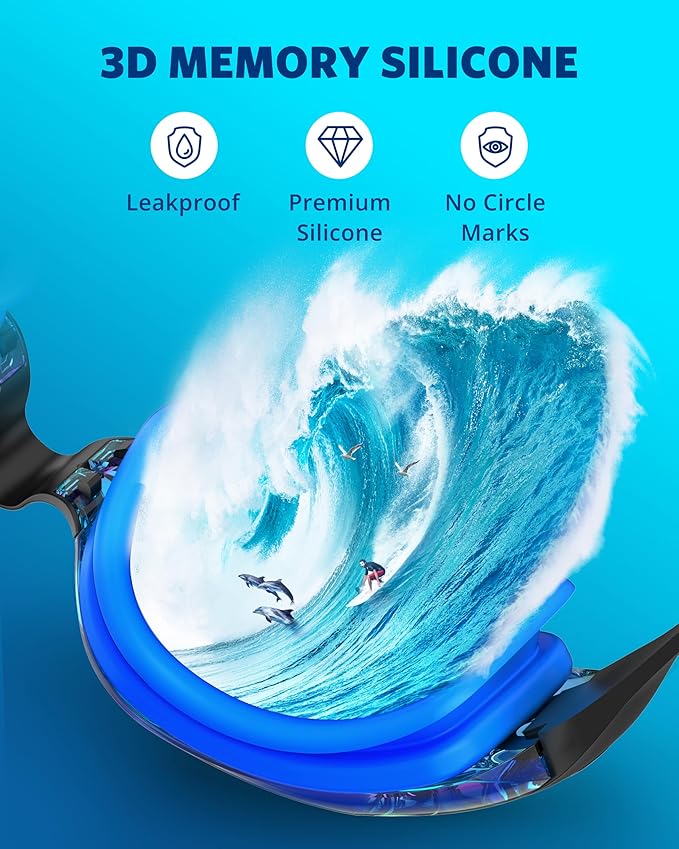 Aegend Swim Goggles, Swimming Goggles No Leaking Full Protection Adult Men Women Youth-StrideForce Fitness