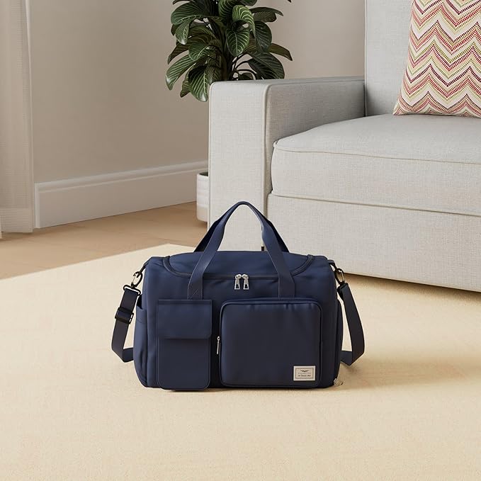 FIORETTO Women's Gym Duffle Bag with Shoes Compartment, 37L Capacity, Ideal for Travel, Gym, Sports, Duffel, Weekender-StrideForce Fitness