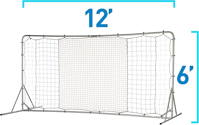 Franklin Sports Soccer Rebounder - Tournament Steel Rebounding Net - Perfect for Backyard Practice and Training - 12' x 6' & 6' x 4'-StrideForce Fitness
