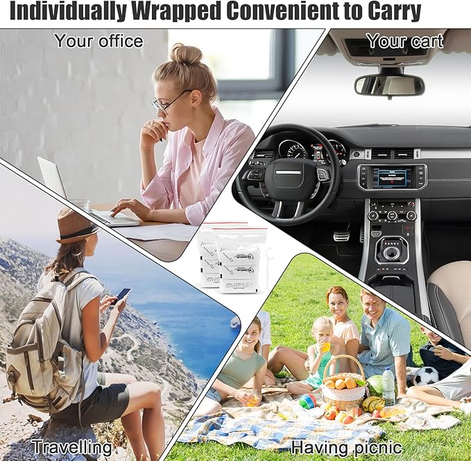 HOFASON 500 Count Individually Wrapped Floss Picks Dental Floss Sticks Bulk, Travel Flossers Oral Care Teeth Clean for Hotel Restaurant Office, Wedding Basket Supplies and Guest Bathroom Essentials