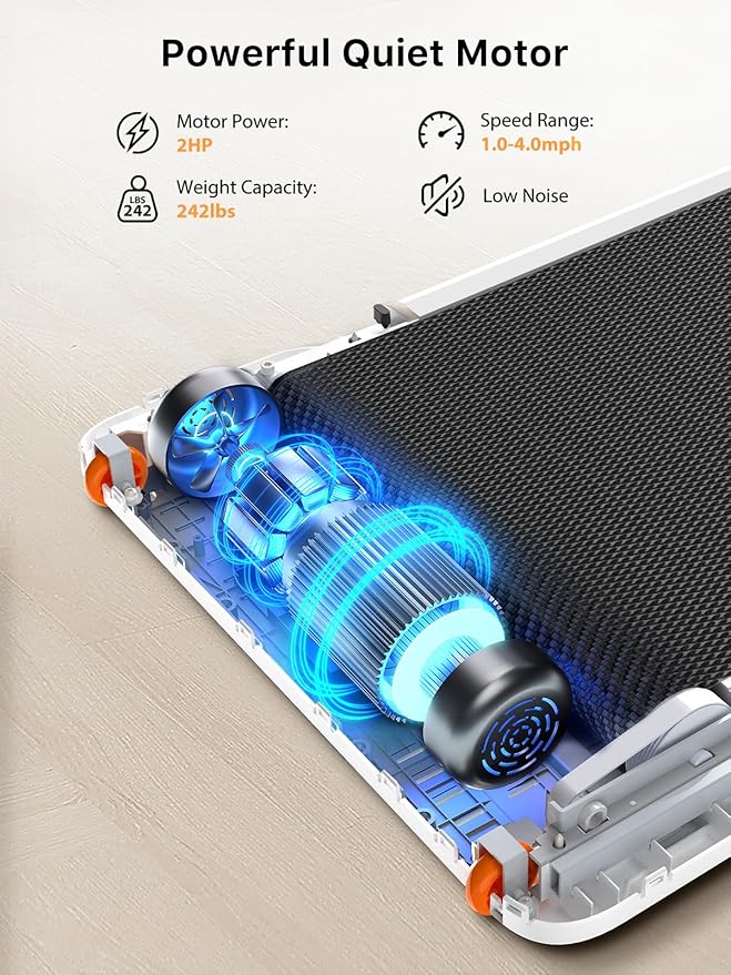 WALKINGPAD Foldable Walking Pad Treadmill for Home Office, Under Desk Treadmill with Adaptive Speed Control, Compact Design for Small Spaces, No Assembly Needed-StrideForce Fitness