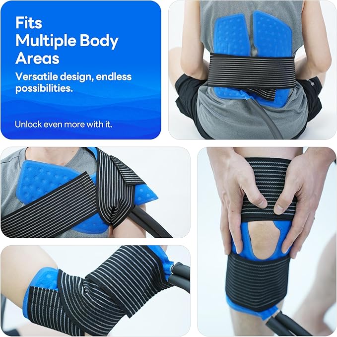 Ice Machine for Knee After Surgery, Cold Therapy Machine Portable Cooling Universal Cold Packs System for Pain Relief/Knee/Shoulder-StrideForce Fitness