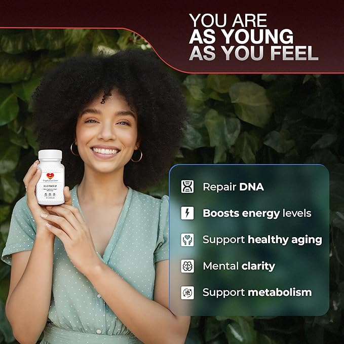 NAD+ Power Up Liposomal NAD+ Supplement – High Potency for Cellular Energy & Healthy Aging – Vegan, Gluten-Free, Non-GMO – for Men & Women – 30-Day Supply-StrideForce Fitness