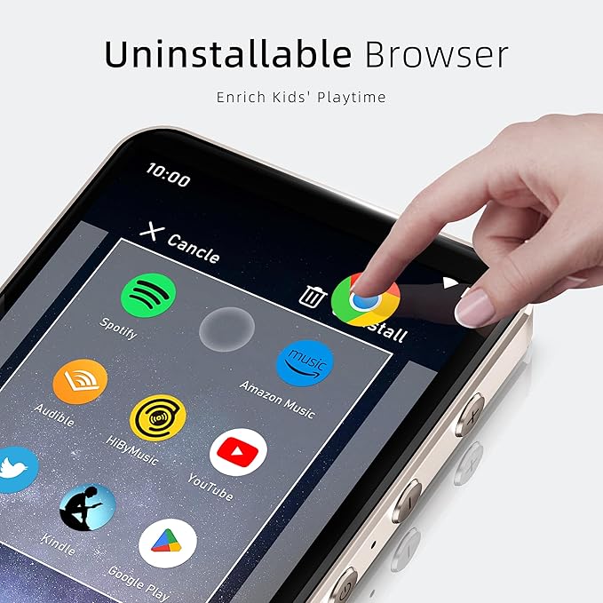 G7 MP3 Player with Bluetooth and WiFi- MP4 Player with Spotify and Camera, Android MP3 Player, Touchscreen 144GB MP4 Music Player with Speaker,Support YouTube, Audible-StrideForce Fitness