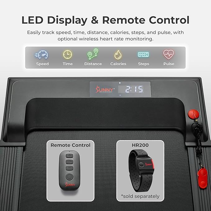 Sunny Health & Fitness Smart Wi-Fi Treadmills-StrideForce Fitness