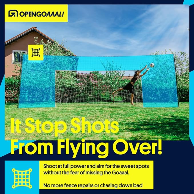 3-in-1 Soccer Training Rebounder & Goal Backstop Net - Soccer Goal for Volley, Passing, Solo Training - Outdoor Sports, Backyard Games-StrideForce Fitness