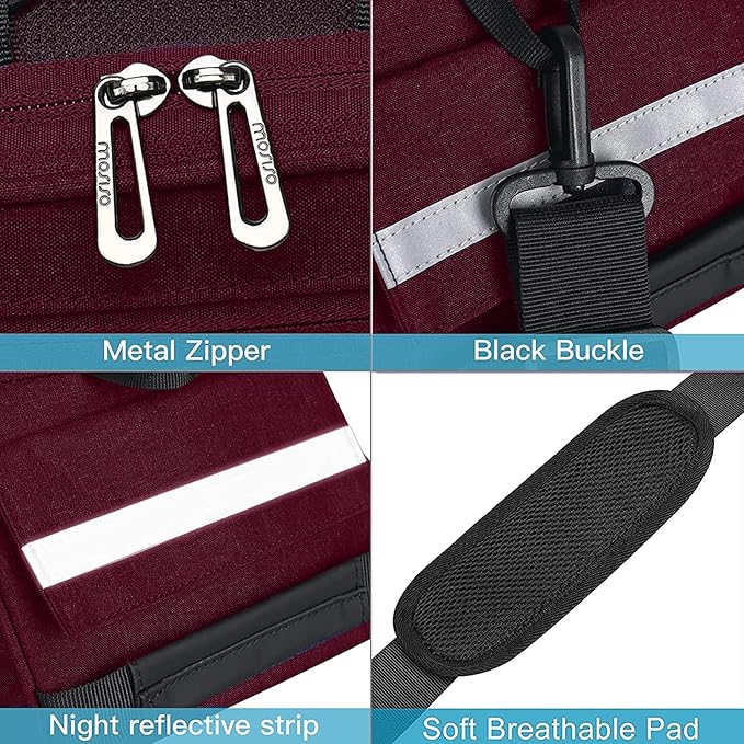 MOSISO Bike Rack Bag, Waterproof Bicycle Trunk Pannier Rear Seat Pouch Cycling Bike Carrier Backseat Storage Luggage Saddle Shoulder Bag-StrideForce Fitness