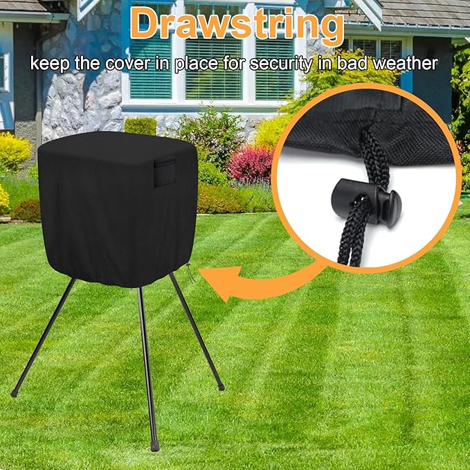 Pitching Machines Cover, Heavy Duty 600D Durable Waterproof Dustproof Covers, Universal Fit for Most Softball/Baseball Machines, All-Weather Indoor/Outdoor Protection( 31 x 29 x 34",Cover Only)-StrideForce Fitness