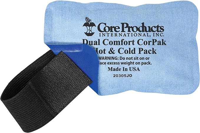 Core Products Dual Comfort CorPak - Reusable hot/Cold Pack for Knee, Back, Shoulder, or Ankle Pain; Use hot or Cold; Made in USA - Size: 3" x 5"-StrideForce Fitness