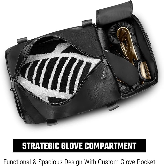 Hayabusa Elite Boxing Duffle Bag - 35 Liters, Black-StrideForce Fitness