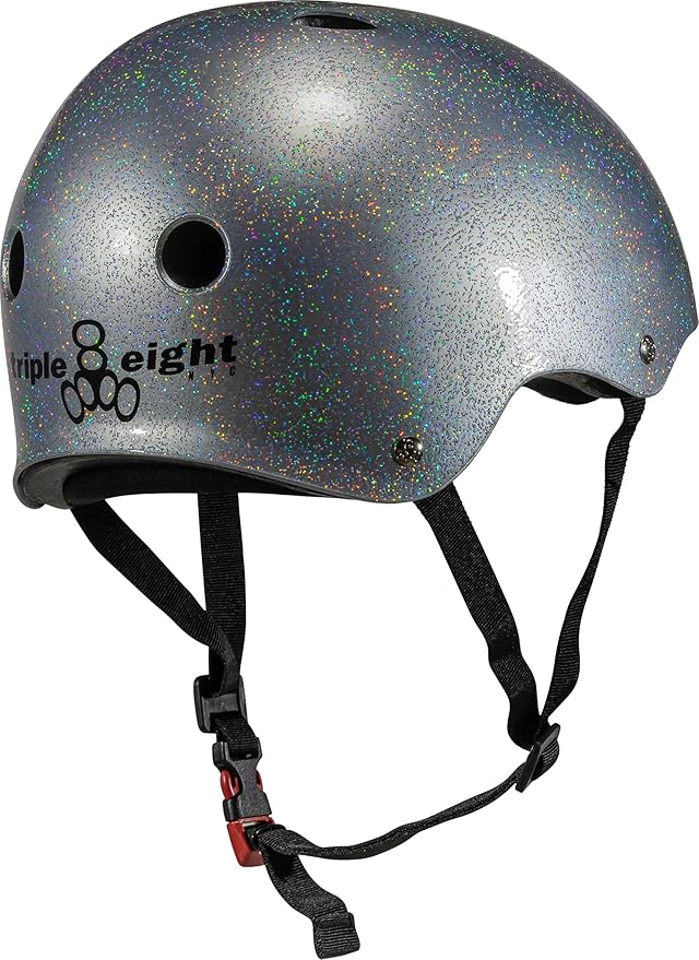 Triple Eight Certified Sweatsaver Helmet for Skateboarding, BMX, Roller Derby, Roller Skating, Inline Skating, Scooter and Bike-StrideForce Fitness