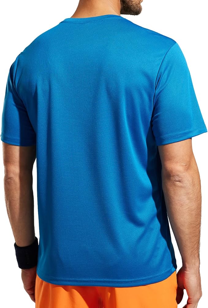 MIER Men's Quick Dry Workout Shirts Moisture Wicking Running Athletic Performance T-Shirts Recycled Polyester Top Tee-StrideForce Fitness