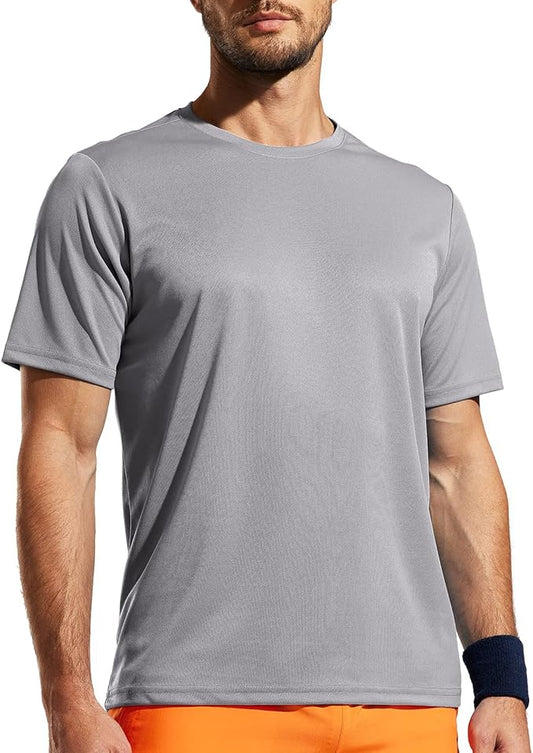 MIER Men's Quick Dry Workout Shirts Moisture Wicking Running Athletic Performance T-Shirts Recycled Polyester Top Tee-StrideForce Fitness