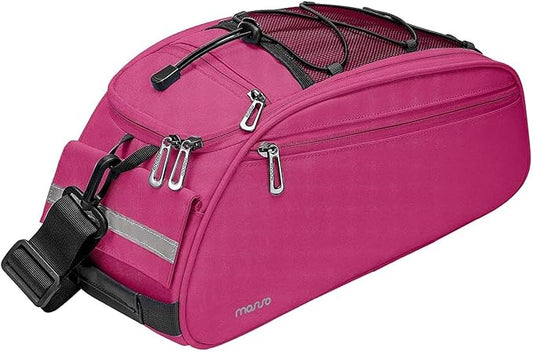 MOSISO Bike Rack Bag, Waterproof Bicycle Trunk Pannier Rear Seat Pouch Cycling Bike Carrier Backseat Storage Luggage Saddle Shoulder Bag-StrideForce Fitness