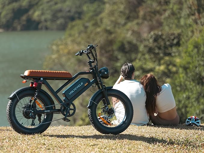 Electric Bicycle for Adults - 20”x 4”Fat Tire, Peak 1000W Motor, 7 Speed Electric Motorcycle Bicycle, 48V/18.2AH Detachable Battery Long Seat Electric Bike,Up to 28MPH/30-60Miles Electric Dirt Bike-StrideForce Fitness