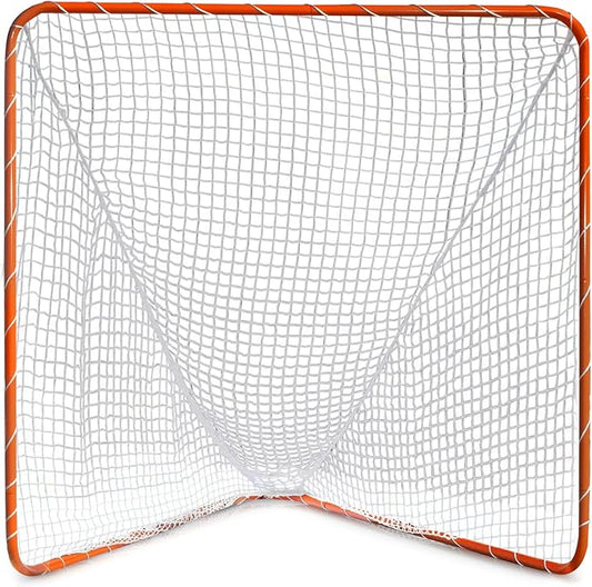 Velocity - Lacrosse Goal - Portable Steel Frame with Black Net, Perfect for Youth and Adult Training, Backyard Design-StrideForce Fitness