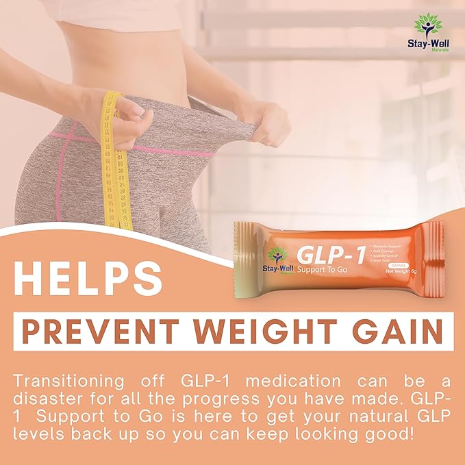 GLP-1 Supplement | Natural GLP-1 Production | GLP 1 Booster Drink Mix to Control Appetite and Cravings | Great Tasting Metabolic Support - Yerba Mate, Garcinia Cambogia, Berberine [Peach]-StrideForce Fitness