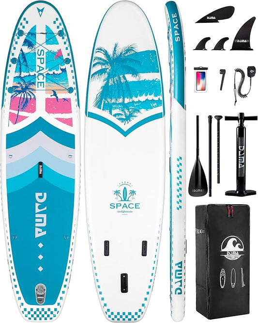 DAMA 11'*34"*6" Inflatable Paddle Board, Paddle Boards for Adults,Sup,Lightweight and Durable, Easy to Inflate, Versatile in Style, Fully Functional, Equipped w/High Grade Accessories.-StrideForce Fitness