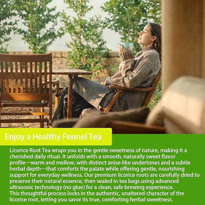 Samcci - Licorice Root Tea, Premium 40 Licorice Root Tea Bags -Natural Sweet - Non-GMO - Naturally Caffeine-free - Soothes Digestion & Promote Respiratory Health-StrideForce Fitness