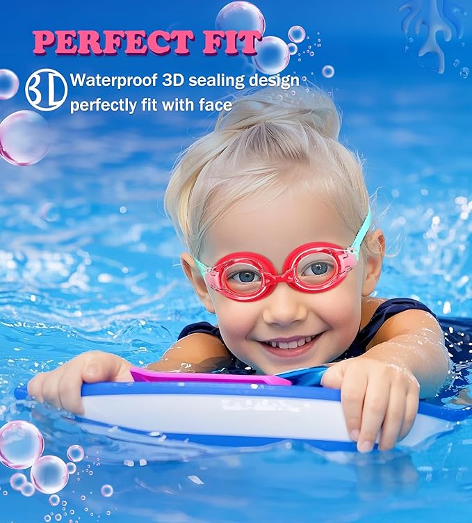 Aegend 2 Pack Kids Goggles, Swimming Goggles for Kids Age 4-16 Boys and Girls Youth, Anti-Fog Waterproof Anti-UV Pool Goggles-StrideForce Fitness