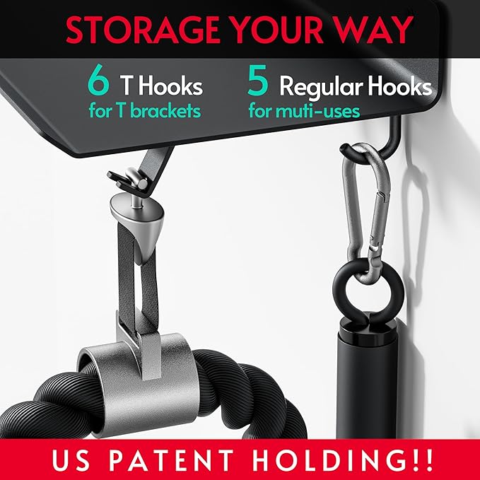 1-Tier Floating Shelf Compatible with Tonal Accessories, Home Gym Storage Shelf, Gym Rack Wall Mount Organizer, Workout Metal Holder, T-Bracket Lock Adapters Hanger, US Patent Holding-StrideForce Fitness