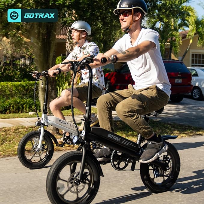 Gotrax S3 Electric Bike, 16x3.0 Fat Tire Electric Bicycle Adults, 750W Peak Motor, Max Range 25 Miles, Up to 20 Mph, Removable Battery, Adjustable Seat, Folding Electric Bike for Adults/Teens 13+-StrideForce Fitness