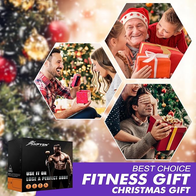 HPYGN Resistance Bands, Exercise Bands with Handles, Fitness Bands, Workout Bands with Door Anchor and Ankle Straps, for Heavy Resistance Training, Physical Therapy, Shape Body, Yoga, Home Workout Set-StrideForce Fitness