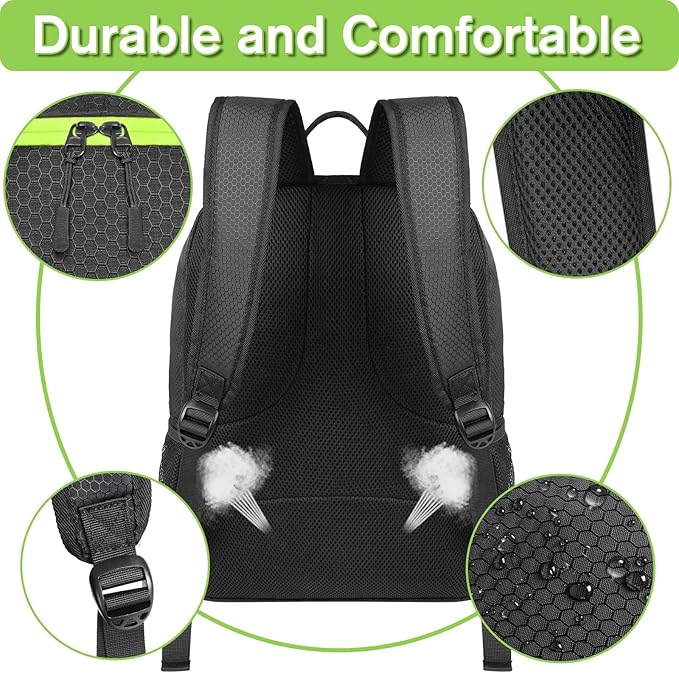 YOREPEK Soccer Backpack,Soccer Bag with Ball Holder, Water resistant Sport Equipment Bags Fit Basketball Volleyball Football-StrideForce Fitness