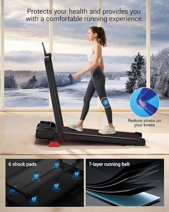 3-in-1 Portable Under Desk Treadmill, 17% Incline Walking Pad Treadmills for Home and Office, Folding Treadmill with 2.5 HP Quiet Brushless, 300 LBS Capacity-StrideForce Fitness