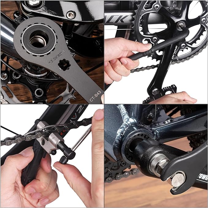 Bike Tool Kit with Storage Case - 22 PCS Bicycle Repair Tool Set Portable Tools Box - Bike Maintenance Tools for Road Bikes and Mountain Bikes-StrideForce Fitness