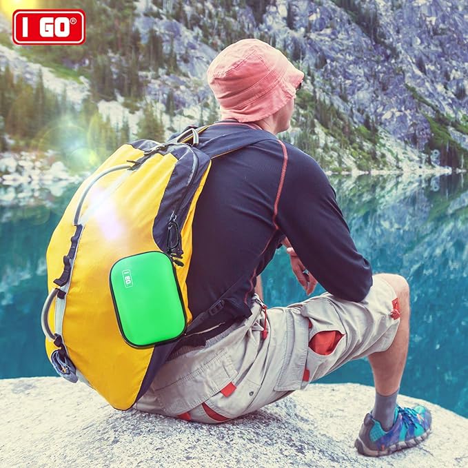 I GO 85 Pieces Hard Shell Mini Compact First Aid Kit, Small Personal Emergency Survival Kit for Travel Hiking Camping Backpacking Hunting Marine Car-StrideForce Fitness