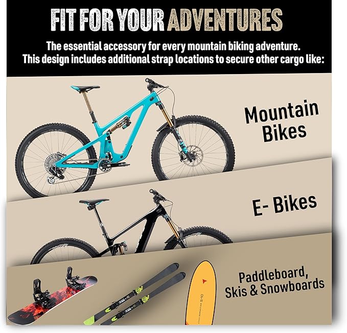 Send It. High Roller Tailgate Bike Pad V2 – Tailgate Pads for Trucks – Truck Bike Pad – Accessories for Mountain Bikers, BMX Bikes, Ebikes & More (Compact)-StrideForce Fitness