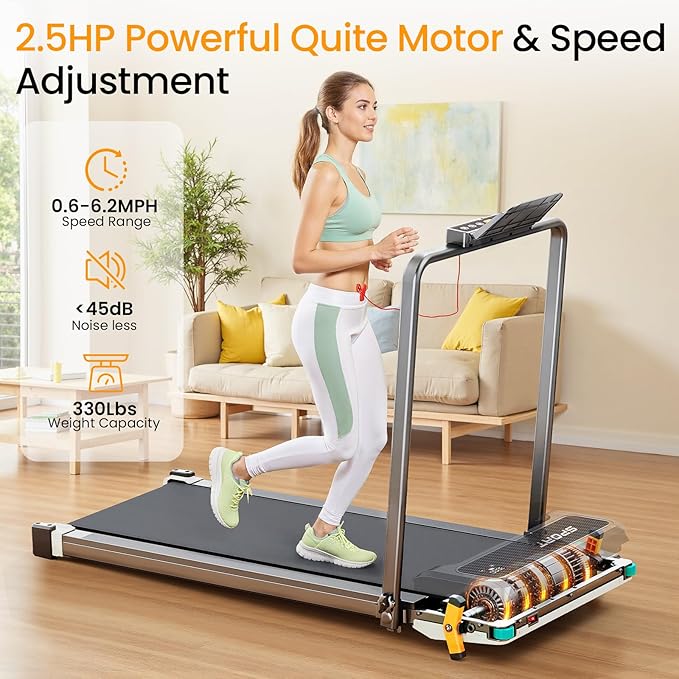 Walking Pad with Incline - Dual-Sided 2 in 1 Under Desk Treadmill with Shiatsu Foot Massager, 330LBs Walking Pad Treadmills for Home and Office, LED Display and Remote Control-StrideForce Fitness