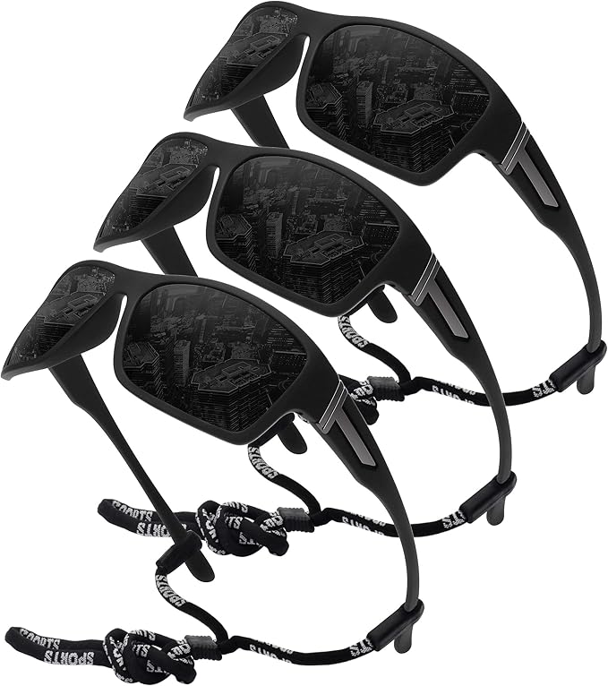 STORYCOAST Polarized Sports Sunglasses for Men Women Unbreakable Frame Cycling Fishing Driving-StrideForce Fitness