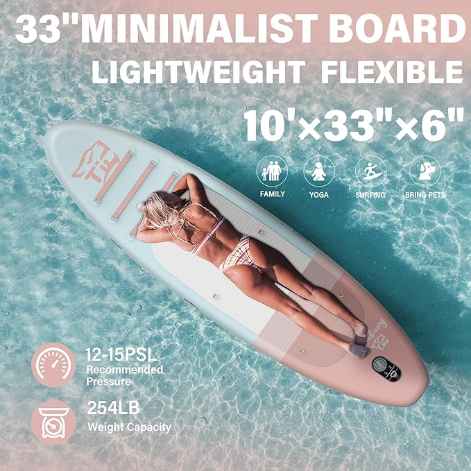 11'6"/11'/10' Inflatable Paddle Board with Complete Accessories, Versatile Premium Paddle Boards for Adults/Youth, Stand Up Paddle Board Polar/Wave/Sunny Wave Collection-StrideForce Fitness