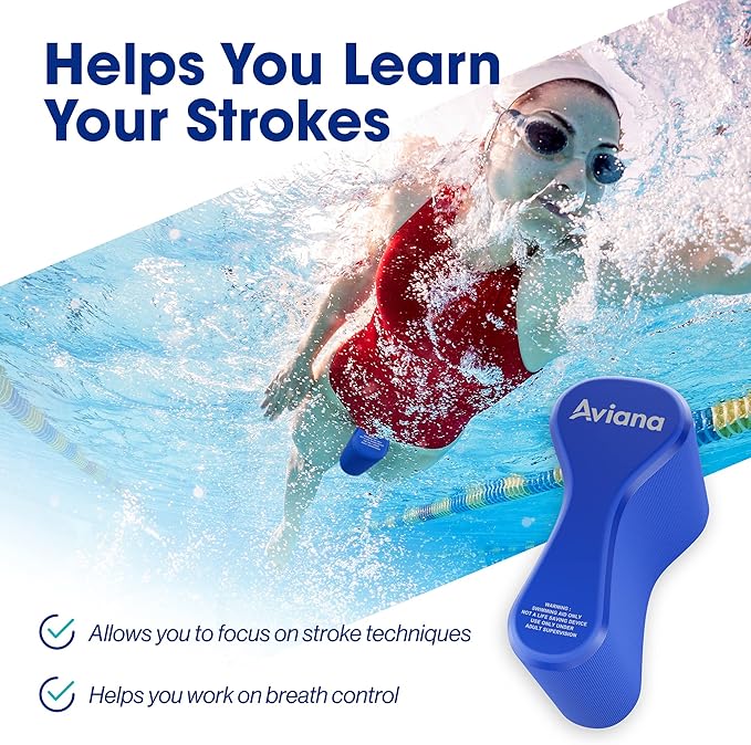 Pull Buoy Swim Training Leg Float for Adults & Youth | Swimming Pool Strokes & Upper-Body Strength EVA & BPA Free-StrideForce Fitness