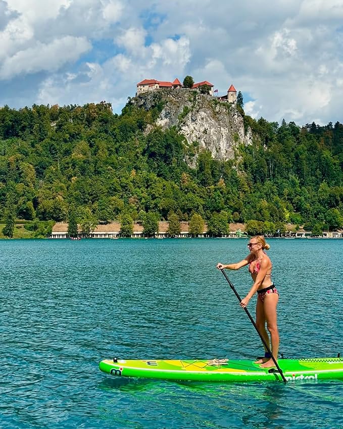 Mistral Stand Up Inflatable Paddle Board Racing & Touring Board 13'2"/ 14' Race Board, Backpack with Wheels, Durable ISUP for Youth & Adult, w/Premium SUP Accessories-StrideForce Fitness