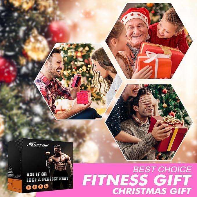 HPYGN Resistance Bands, Exercise Bands with Handles, Fitness Bands, Workout Bands with Door Anchor and Ankle Straps, for Heavy Resistance Training, Physical Therapy, Shape Body, Yoga, Home Workout Set-StrideForce Fitness